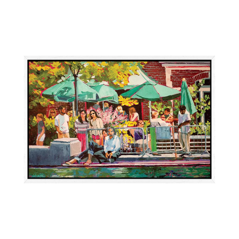 Summer In Central Park by Maxine Shore - Gallery-Wrapped Canvas Giclée on Canvas, White Framed, 101.6 cm H x 66.04 cm W