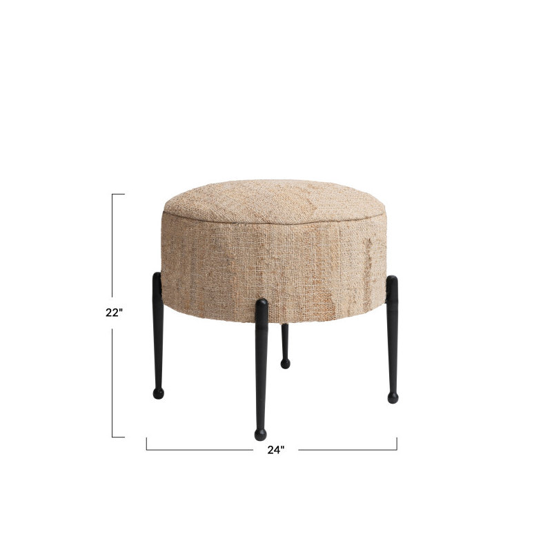 Tabouret décoratif en fer