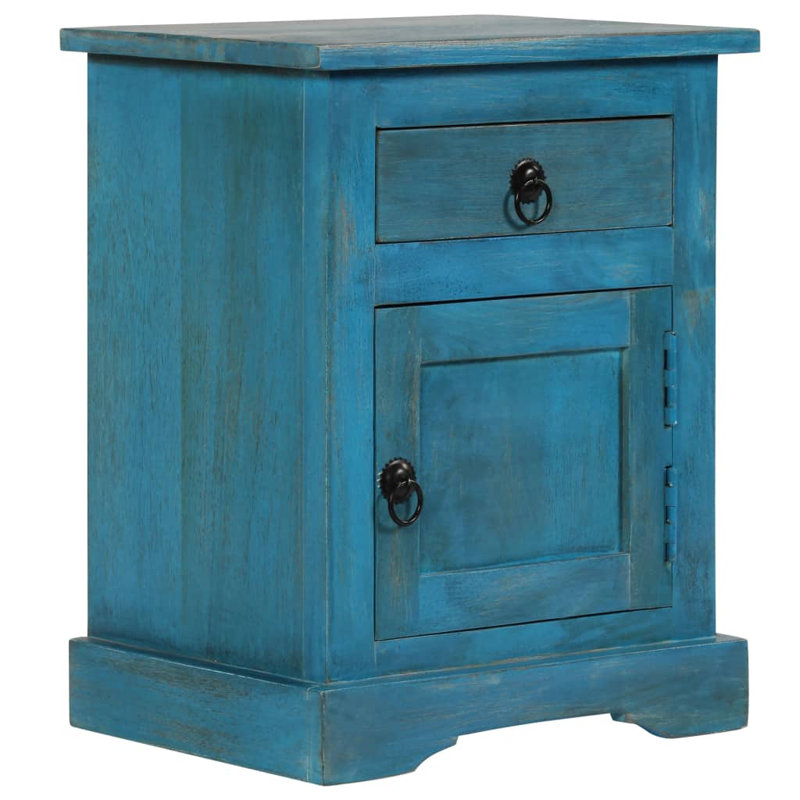 Morwenna 40cm W Solid Wood Bedside Table