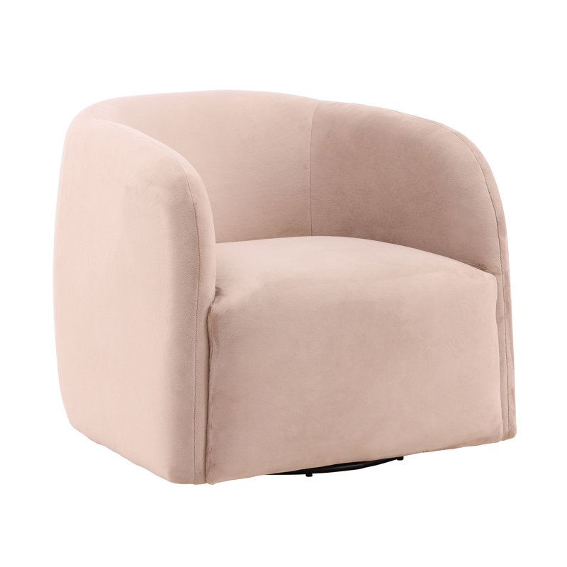 Neva Upholstered Swivel Chair, Onyx Mink