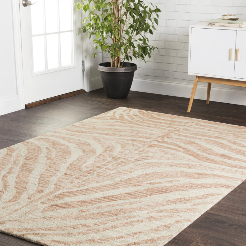 Tapis rosé / ivoire Masai, Rectangle 7 pi 9 po x 9 pi 9 po