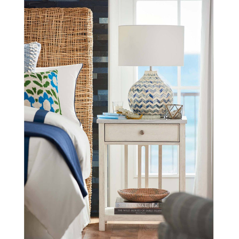 Bone Table Lamp, Indigo