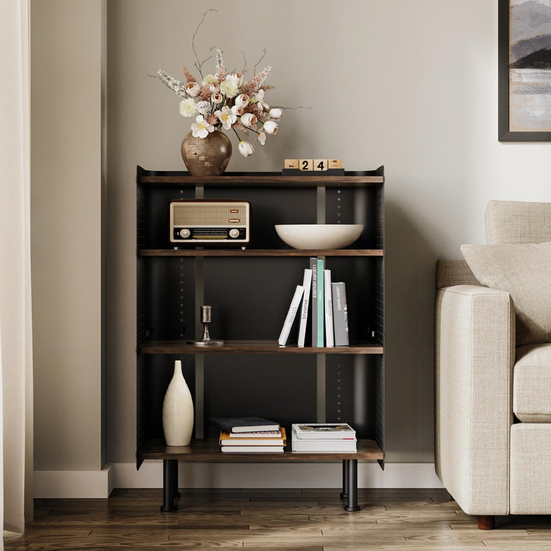 85.3cm H x 61.6cm W Bookcase, Brown