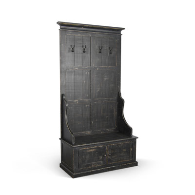 Apollinaris Hall Tree 40'' Wide with Bench
