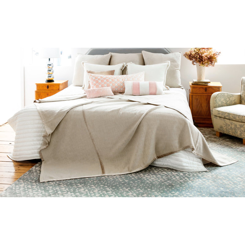 Chunky Coverlet, King Coverlet, Biscotti