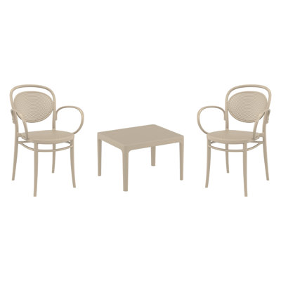 Farrah Marcel Armchair 2 Person Seating Set