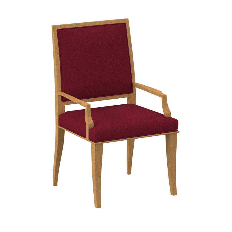 Chaise avec accoudoirs Princeton, Ambre, Rouge à lèvres Margaret