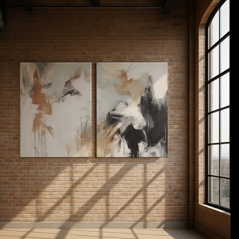 Impression sur toile Chaotic Crescendo, H 12 po x l 18 po, Toile tendue, 1