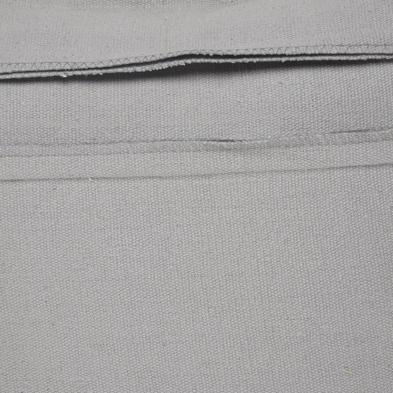 Ensemble de housse de coussin décoratif en coton gris, Housse de coussin seulement - sans coussin