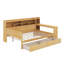 Lit de jour double avec tablettes, tiroirs et bureau-2025665235