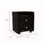 Table de chevet 1 tablette 2 tiroirs Wengue