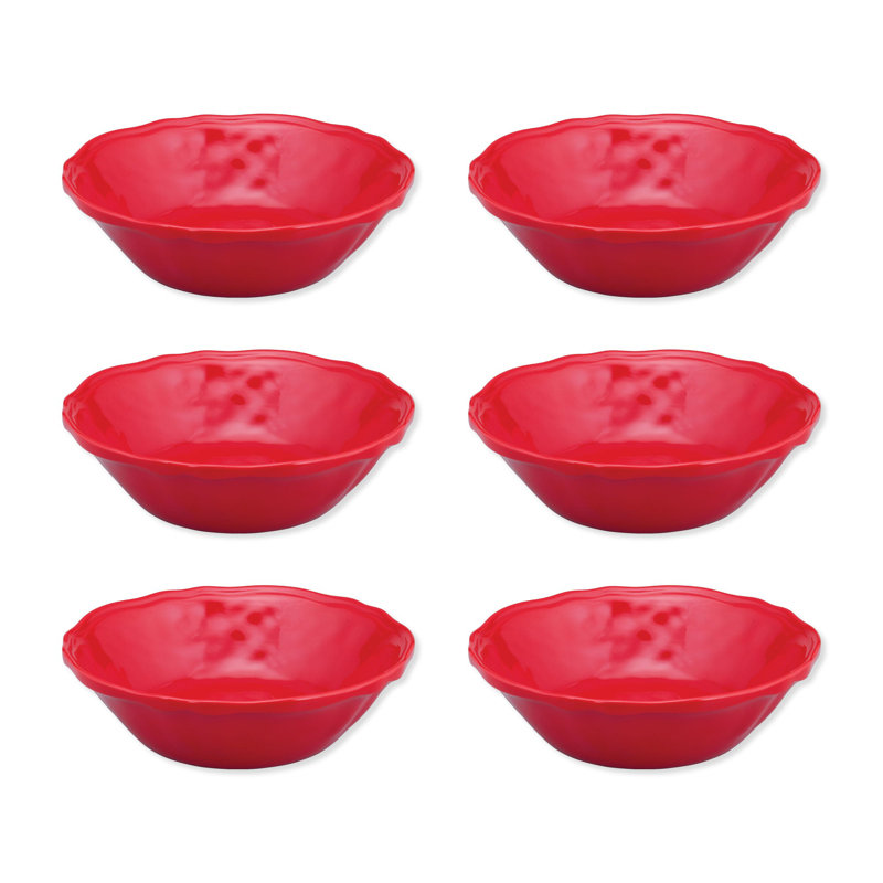 Holiday Red, 7" Melamine Bowl S6