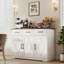 Buffet moderne 44,1 po, armoires de rangement crédence, tablettes réglables
