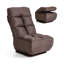 Ebern Designs Graidy Adjustable Headrest and Adjustable Height Floor Game Chair in Brown