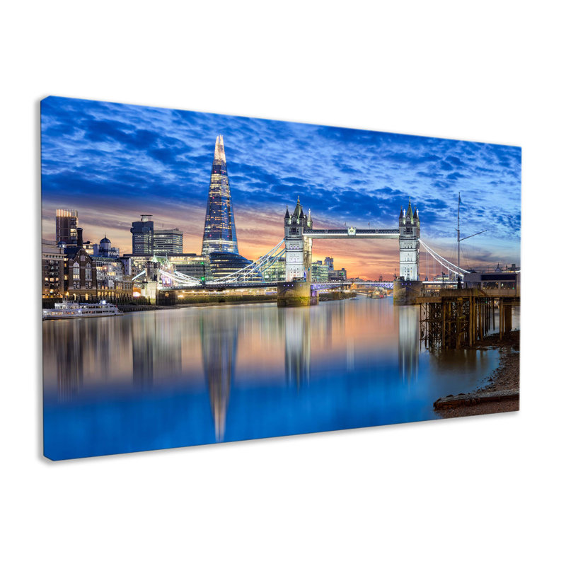 Tower Bridge London - Wrapped Canvas Print, 76cm H x 127cm W x 3.2cm D