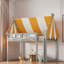 Loft Bed With Canopy, Led Lights And Book Shelf-1793924911-1793924905