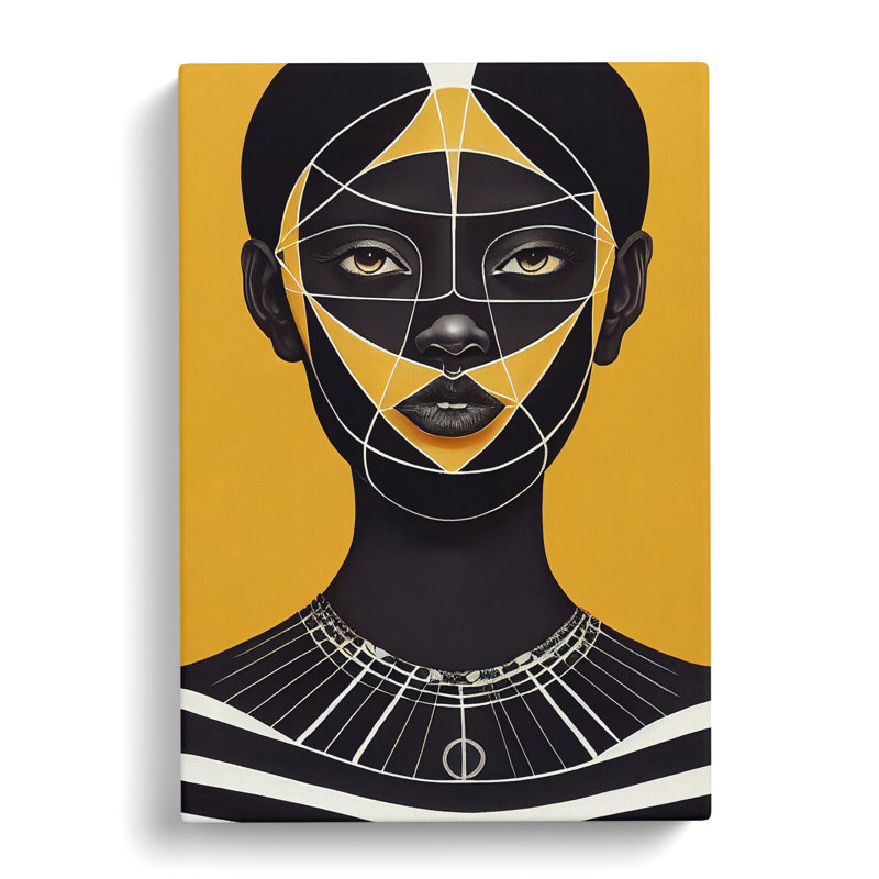 Striking Woman No.4 Abstract - Wrapped Canvas, 76cm H x 35cm W x 3cm D