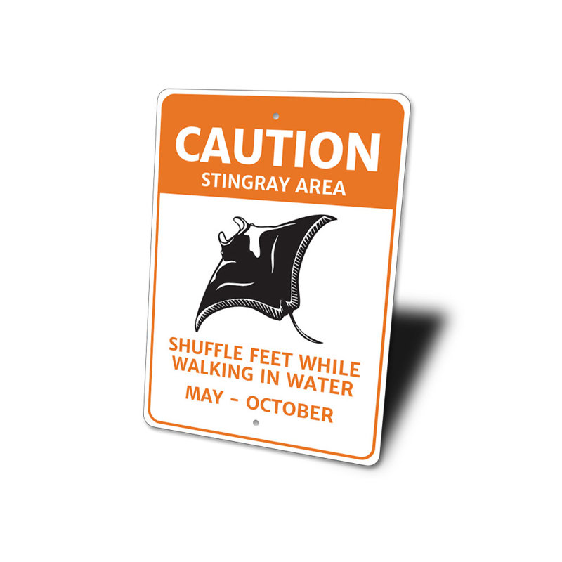 Plaque en aluminium Stingray, H 18 po x l 12 po x P 0,06 po