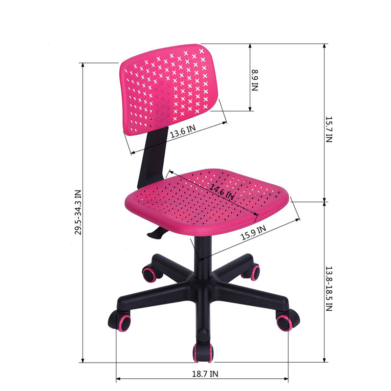 Sophia Desk Chair, Pink