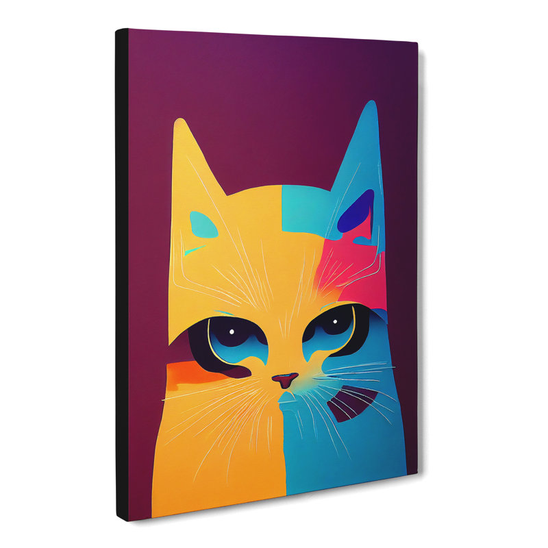 Cat Abstract Vol.1 - Wrapped Canvas, 50cm H x 35cm W x 3cm D
