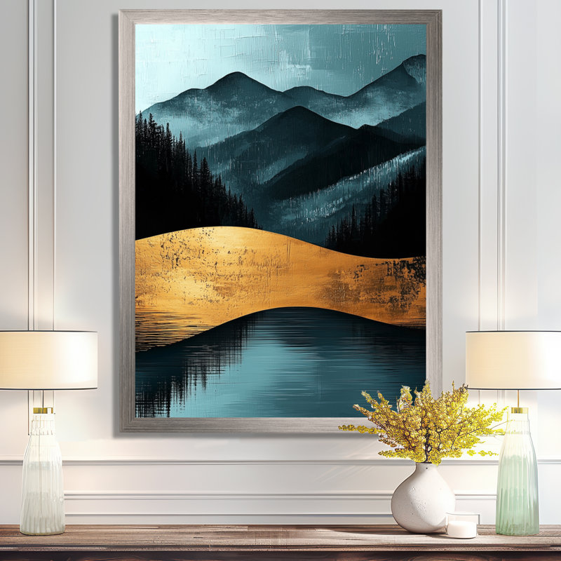 Richgrove - paysages, art mural, Argent argent, H 20 po x l 12 po, Reproduction encadrée d'une seule photo