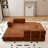 Boneless Compression Sofa - 78''Convertible Floor Sofa Bed - With Pillow Back Support Armrest - Comfy Foldable Sofa Bed Compressed Sofa In Box - Corduroy Fabric - For Living Room Bedroom-1715834489