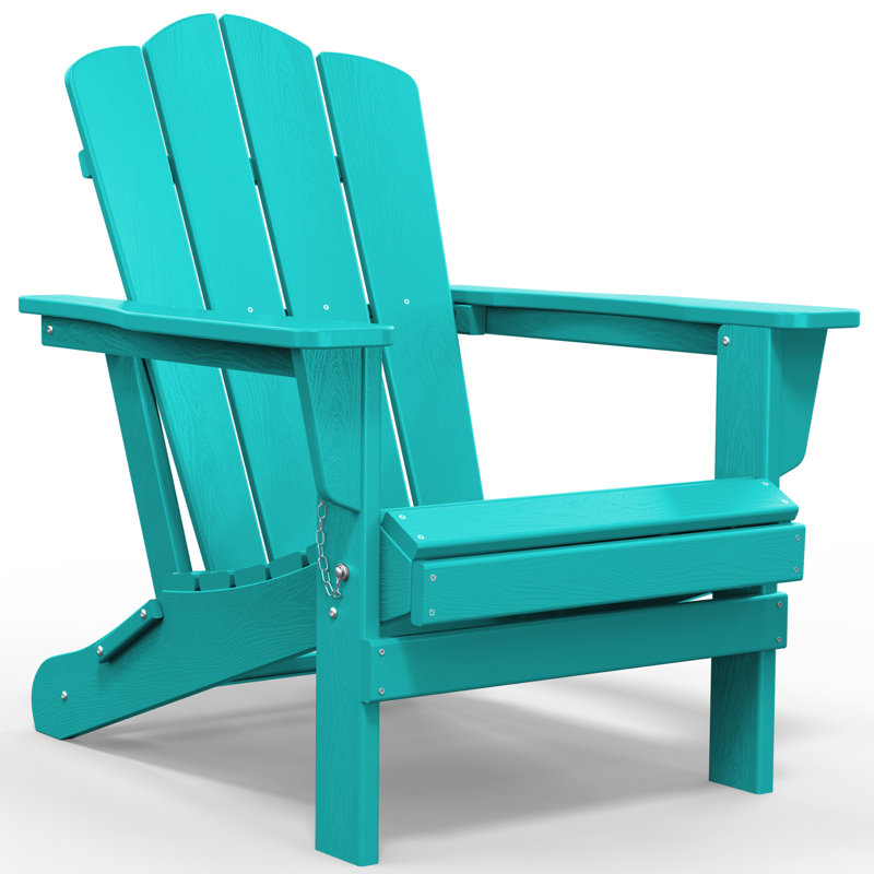 Chaise Adirondack pliante Delman, Bleu Aruba