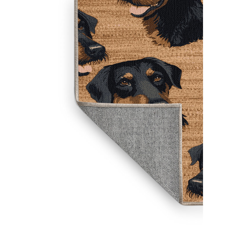  Tapis lavable pour chiens Hovawart, Rond 4 pi