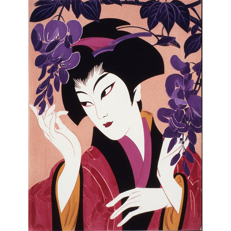 Art mural sur toile pétale chuchotant, 36"W x 48"H x 1.5"D