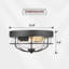 Plafonnier encastré 11,8 po 2 lumières Akhtari-1433266823