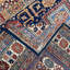 Tapis unique bleu / brun 10 pi 1 po x 13 pi 4 po