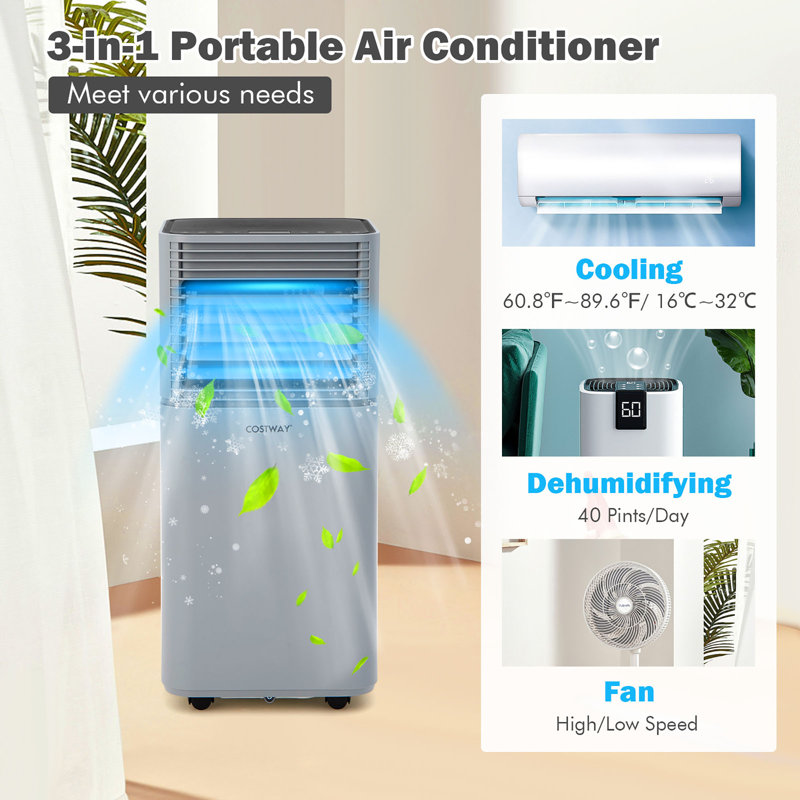 Climatiseur portatif 8 000 BTU avec télécommande