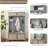 Aiyub 4-In-1 Hall Tree Entryway Coat Rack w/ Solid Wood Feet, Entryway Bench Rattan Sliding Door-401682952