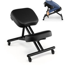 DOACT Ergonomic Posture Chair Kneeling Chair Posture Correction Knee Stool  with Back Support Adjustable 