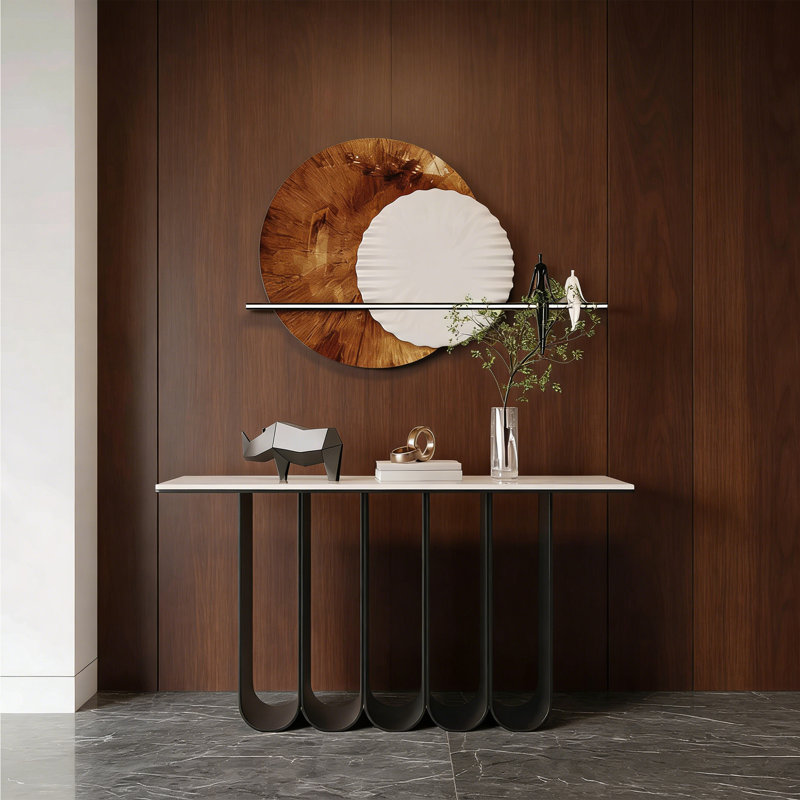 Italian Minimalist Console Table, H 33,46 po x l 47,24 po x P 13,78 po