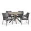 Stenger 4 - Person Acacia Wicker Patio Dining Set with Round Table-32415445