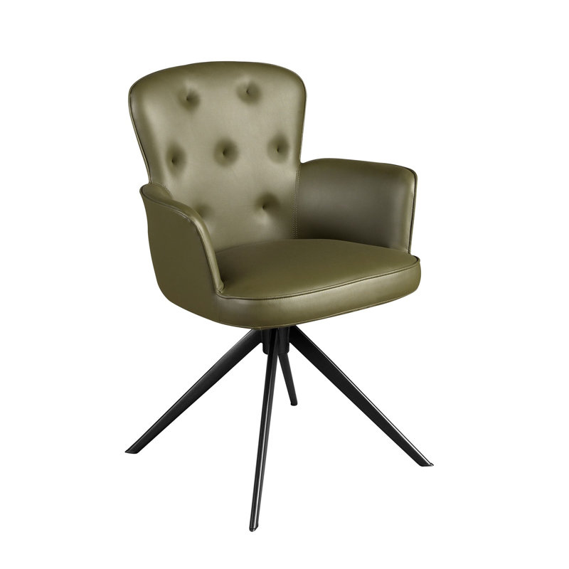 Zalma Upholstered Swivel Accent Chair