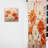 Wesley Orange And Beige Fiery Blooms II - Traditional Curtain - Velvet Room Darkening - 1 panel-1464244431