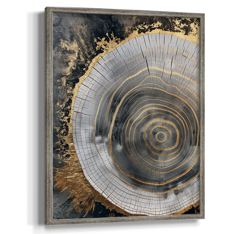 Reproduction encadrée ABSTRACT Series CCLxxiii - bois massif, H 30 po x l 24 po