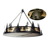 Rustic Lodge 12 - Light Chandelier