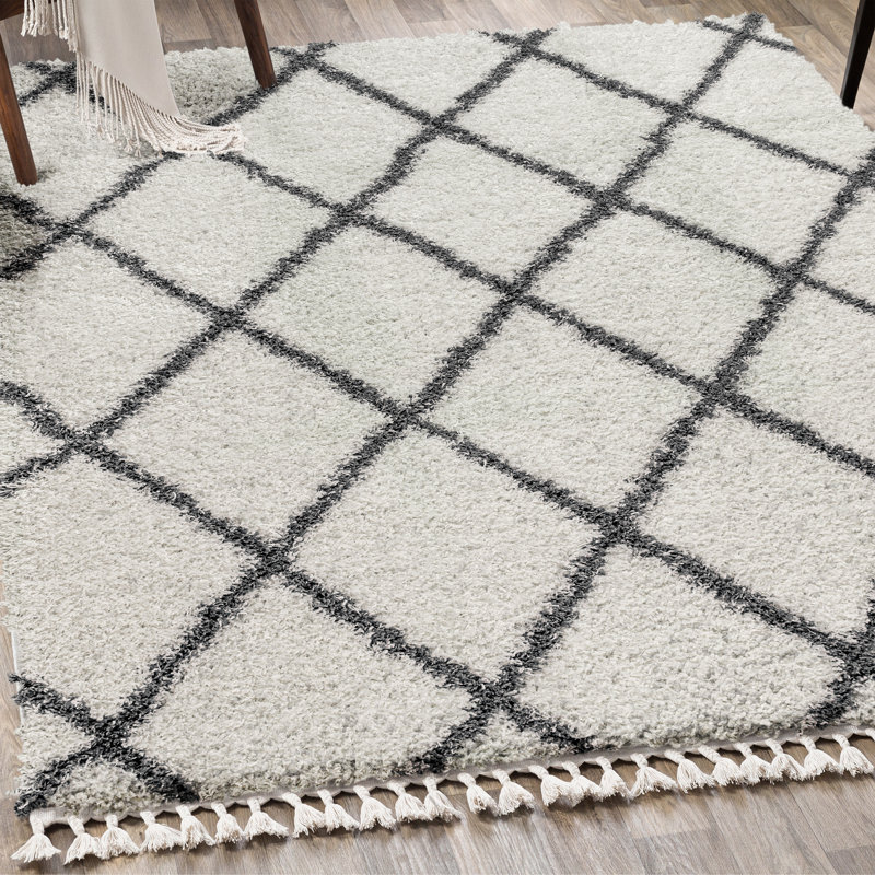 Tapis crème / gris Cantera, Rectangle 4pi x 6 pi