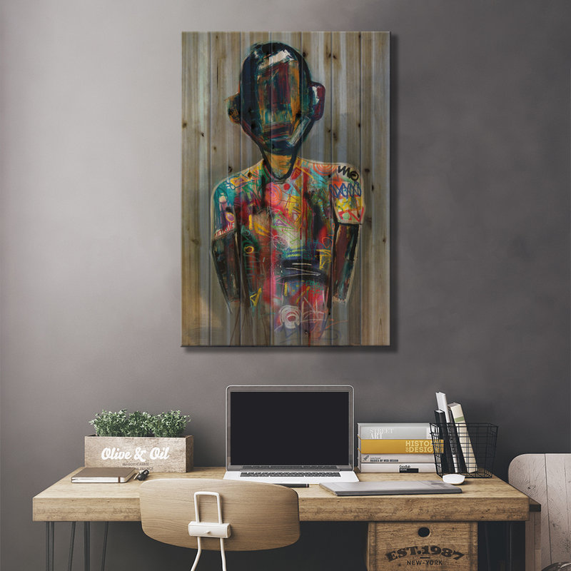 " Ubuntu (I Am Because We Are) " by Aaron Allen, 26" H x 18" W x 1.5" D