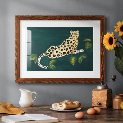 «Lethargic Leopard I», impression sur papier encadrée