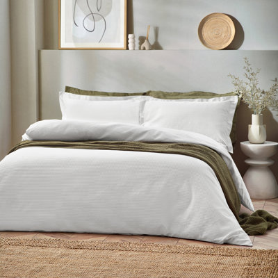 Waffle 180 TC Duvet Cover Set