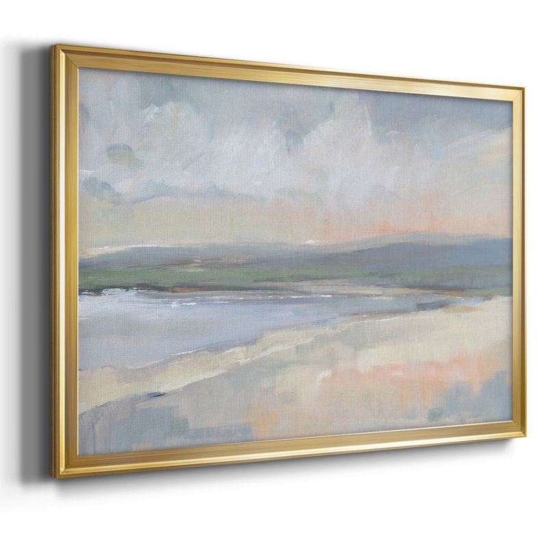 «Coastal Study I», reproduction sur toile, Or, H 26 po x l 38 po x P 1,5 po
