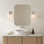 Modern Brass Wall Light with Glass Shade, Decorative Bedside & Hallway Sconce, Soft Ambient Lighting-479711115