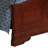 Louis Phillipe Bed With Faux Leather Panel Headboard-1603096491-1603096484