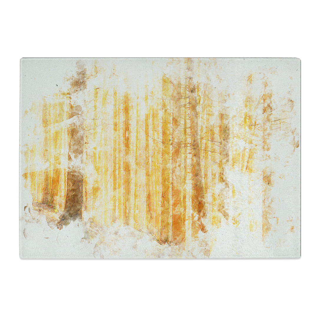 Tempered Glass Sunny Forest in Switzerland Chopping Board