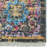 Area Rugs Washable Non-Slip, Vintage Carpet for Living Room Bedroom Dining Room, MACHINE MADE POLYESTER AREA RUGS  - Black/Pink/Blue Color, Plain Solid Design-195852692