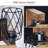 Farmhouse Bathroom Vanity Light With Cage Lampshade,Wood Bathroom Light Fixtures Over Mirror,Rustic Bathroom Lighting For Bedroom Living Room Hallway-142547087